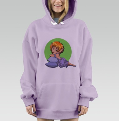 Foxy reANIMEtion / Лисичья реАНИМЕция, Hoodie Mjhigh Dig Mel, Fiolet, утепленная