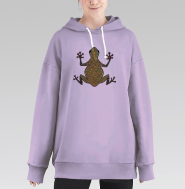 Фрогги, Hoodie Long Oversize Fiolet