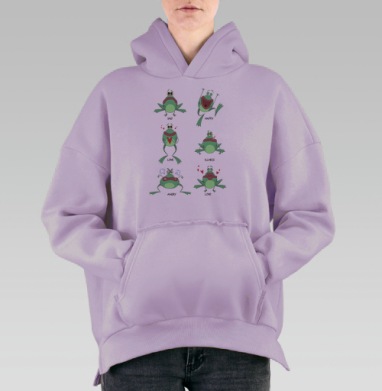 Фрогги мэн, Hoodie Oversize Fiolet, утепленная
