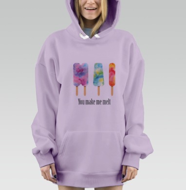 Фруктовый лёд, Hoodie Mjhigh Dig Mel, Fiolet, утепленная