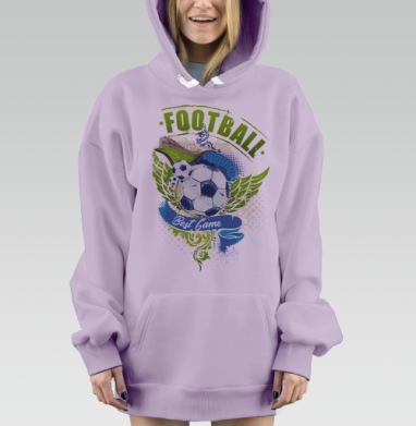 ФУТБОЛ Бест Гейм, Hoodie Mjhigh Dig Mel, Fiolet, утепленная