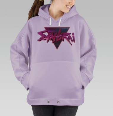 Футуристичный самурай, Hoodie Oversize Fiolet