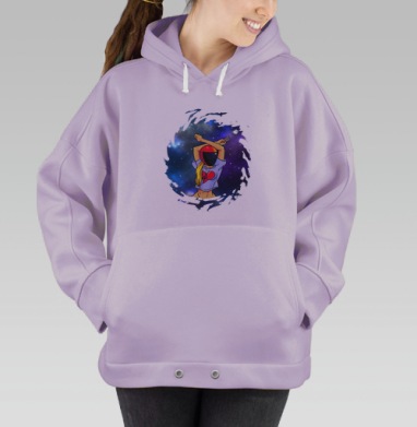 Галактическая девушка, Hoodie Oversize Fiolet
