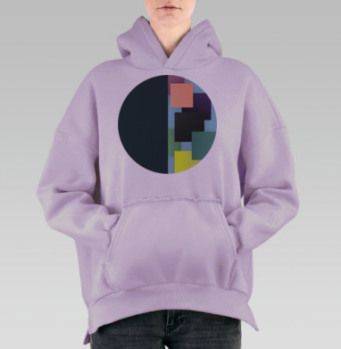 Гармония, Hoodie Oversize Fiolet, утепленная