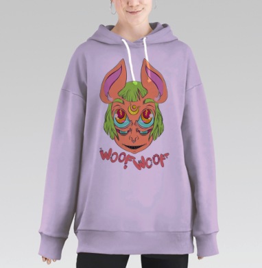 ГАВ-ГАВ, Hoodie Long Oversize Fiolet