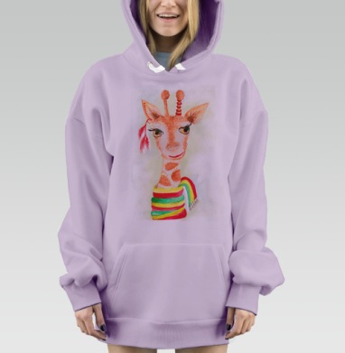 Жирафомания Федор, Hoodie Mjhigh Dig Mel, Fiolet, утепленная