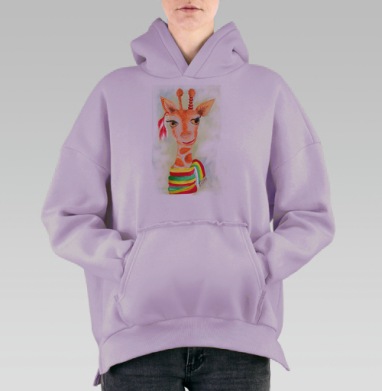 Жирафомания Федор, Hoodie Oversize Fiolet, утепленная