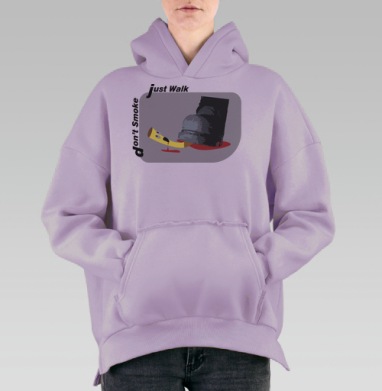 Глупость наказуема, Hoodie Oversize Fiolet, утепленная