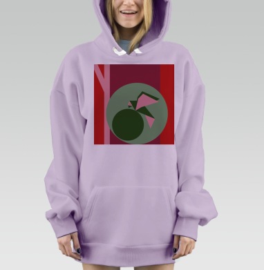 ГОЛУБЬ МИРА, Hoodie Mjhigh Dig Mel, Fiolet, утепленная