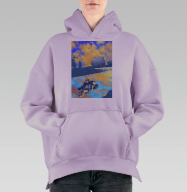 Гонщик, Hoodie Oversize Fiolet, утепленная