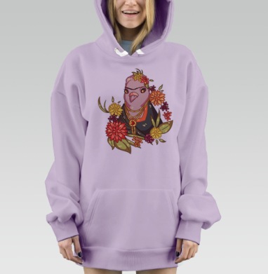 Гули в искусстве. Фрида Кало, Hoodie Mjhigh Dig Mel, Fiolet, утепленная
