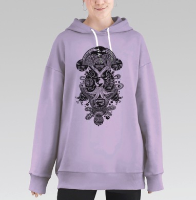 Иггдрасиль, Hoodie Long Oversize Fiolet