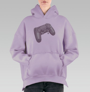Игровой джойстик с современным дизайном и качеством, Hoodie Oversize Fiolet, утепленная