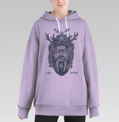 Ику-Турсо Синий, Hoodie Long Oversize Fiolet
