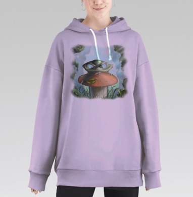 Истребитель вампиров, Hoodie Long Oversize Fiolet