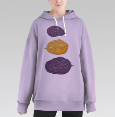 Изюм (Живая Азбука), Hoodie Long Oversize Fiolet