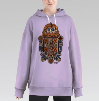 Кельтская йога, Hoodie Long Oversize Fiolet