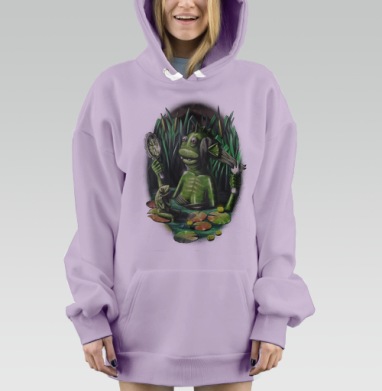 Кикиморочка, Hoodie Mjhigh Dig Mel, Fiolet, утепленная