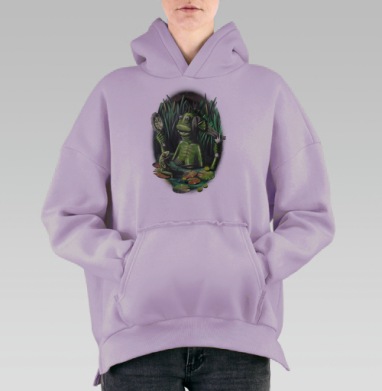 Кикиморочка, Hoodie Oversize Fiolet, утепленная
