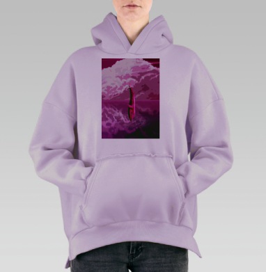 Кито, Hoodie Oversize Fiolet, утепленная