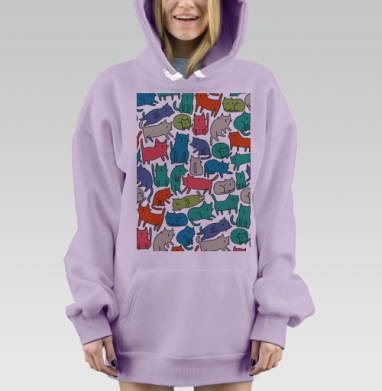 Киттикэтс, Hoodie Mjhigh Dig Mel, Fiolet, утепленная