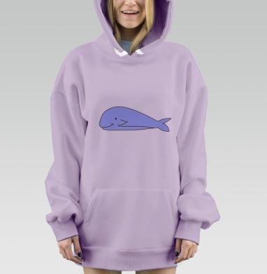 Киты, Hoodie Mjhigh Dig Mel, Fiolet, утепленная