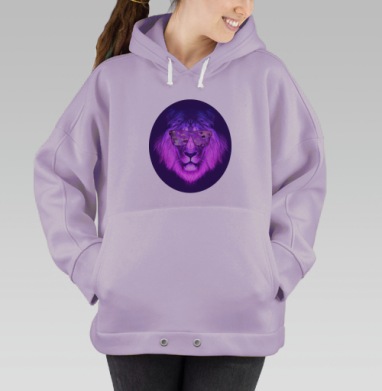 Клубный лев, Hoodie Oversize Fiolet
