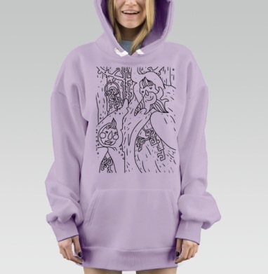Ключи, Hoodie Mjhigh Dig Mel, Fiolet, утепленная