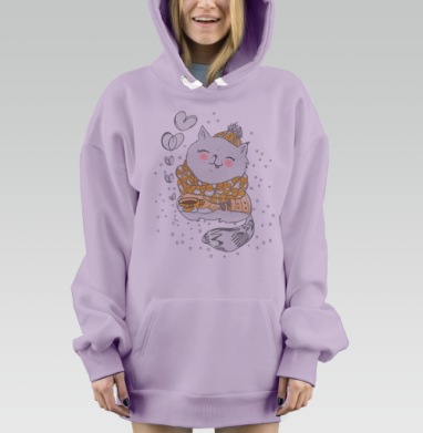 Кофейное настроение, Hoodie Mjhigh Dig Mel, Fiolet, утепленная