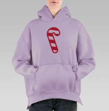 Конфетка, Hoodie Oversize Fiolet, утепленная