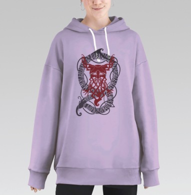 Конунг, Hoodie Long Oversize Fiolet