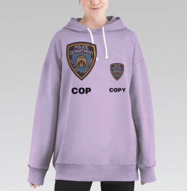 КОП И Я, Hoodie Long Oversize Fiolet