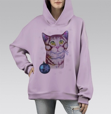 Котик в снежинках - Магазин футболок silk