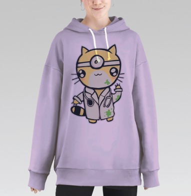 Котоврач, Hoodie Long Oversize Fiolet