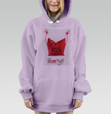 КРЕПКОГО СНА!, Hoodie Mjhigh Dig Mel, Fiolet, утепленная