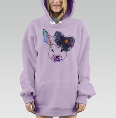 Кроль в фуражке, Hoodie Mjhigh Dig Mel, Fiolet, утепленная