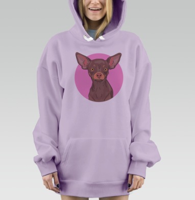 Крысарик, Hoodie Mjhigh Dig Mel, Fiolet, утепленная
