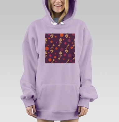 Лапы, Hoodie Mjhigh Dig Mel, Fiolet, утепленная