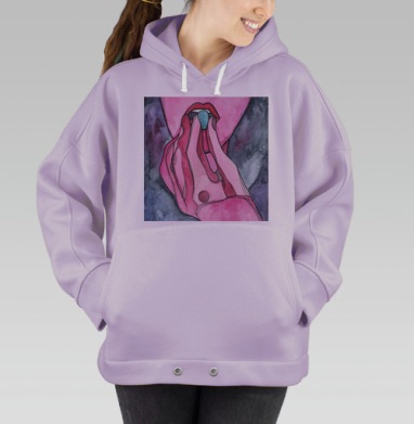 Леденец - Мир, Hoodie Oversize Fiolet