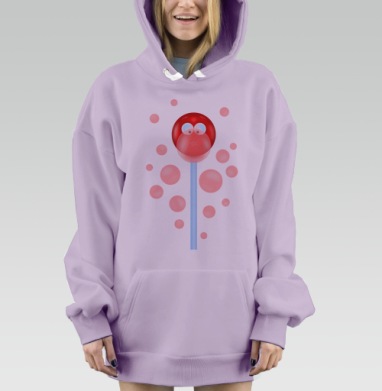 Леденец, Hoodie Mjhigh Dig Mel, Fiolet, утепленная