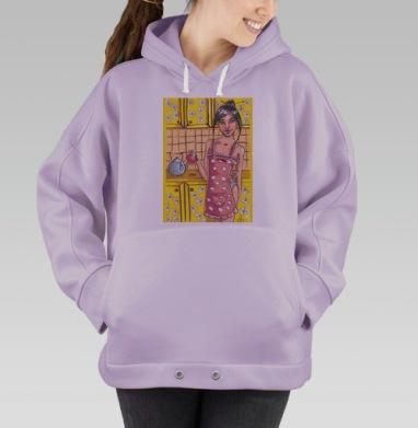 Лёгкий завтрак, Hoodie Oversize Fiolet