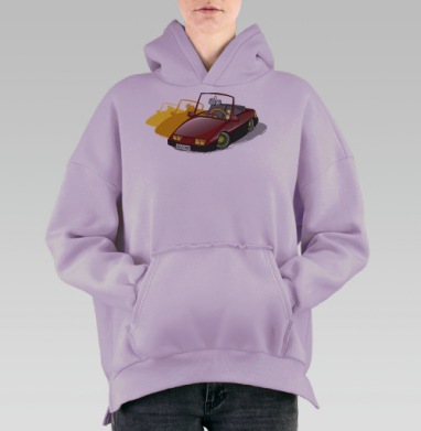 ЛеоЛоу, Hoodie Oversize Fiolet, утепленная