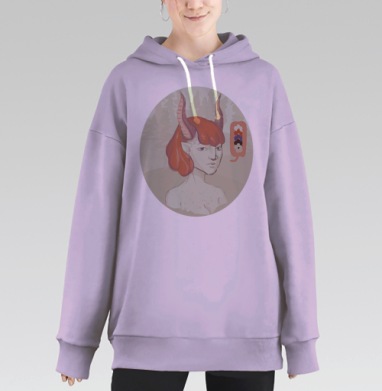 Лесная леди, Hoodie Long Oversize Fiolet