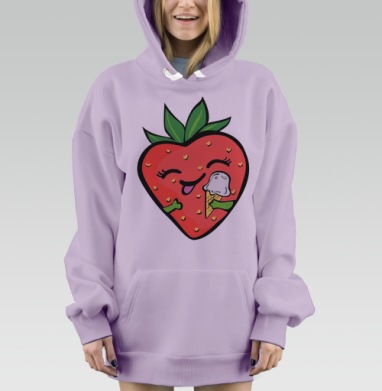 Летние угощения, Hoodie Mjhigh Dig Mel, Fiolet, утепленная
