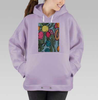 Летний вайб, Hoodie Oversize Fiolet