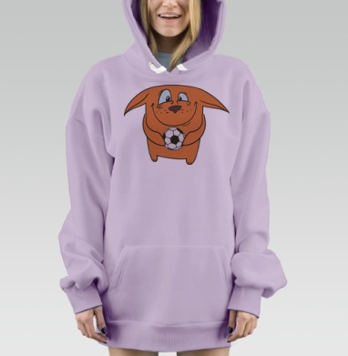 Лиса с мячом, Hoodie Mjhigh Dig Mel, Fiolet, утепленная