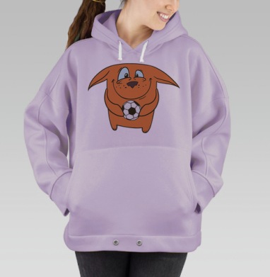 Лиса с мячом, Hoodie Oversize Fiolet