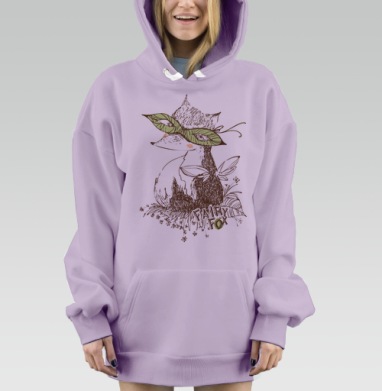 Лиска в маске, Hoodie Mjhigh Dig Mel, Fiolet, утепленная