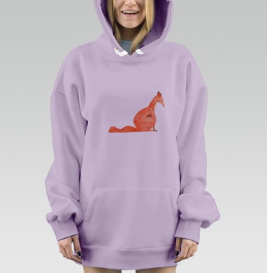 Лисс, Hoodie Mjhigh Dig Mel, Fiolet, утепленная