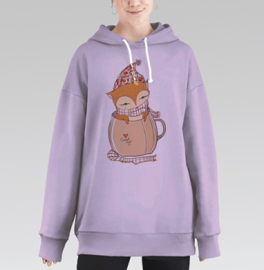 Лися, Hoodie Long Oversize Fiolet